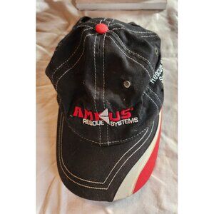 Amkus Rescue Systems NASCAR 2011 Black Cotton Hat With Red White Accents